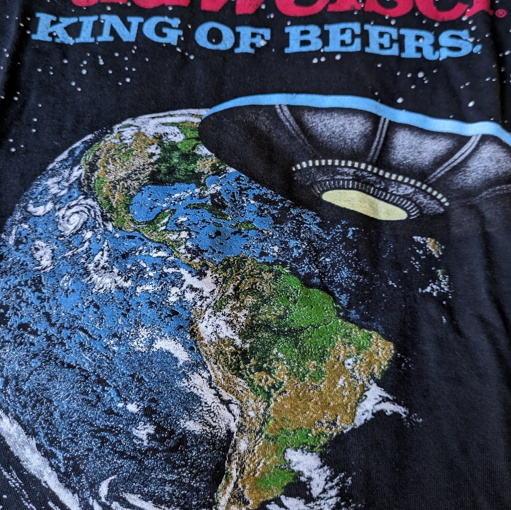 Brew City Budweiser Men Small King of Beers Out of this World Cotton 092025 - Picture 3 of 6